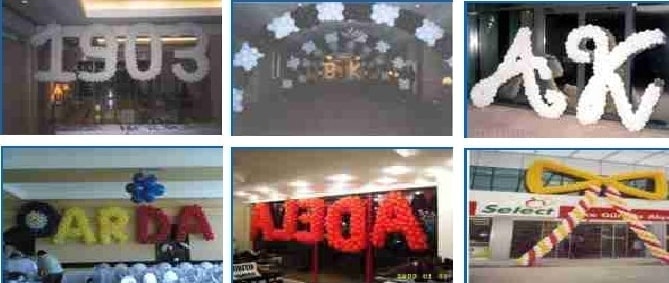 balon harf rakam yaz� s�sleme resimleri