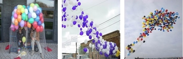 toplu u�an balon b�rakma